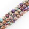 Natural Stone Beads Gemstone Beads for Jewelry Making - Galaxy Sea Sediment Jasper Beads for Bracelets, 6mm Semi Precious Crystal Round Beads(58-60pcs, 6mm, Galaxy Sea Sediment Jasper)